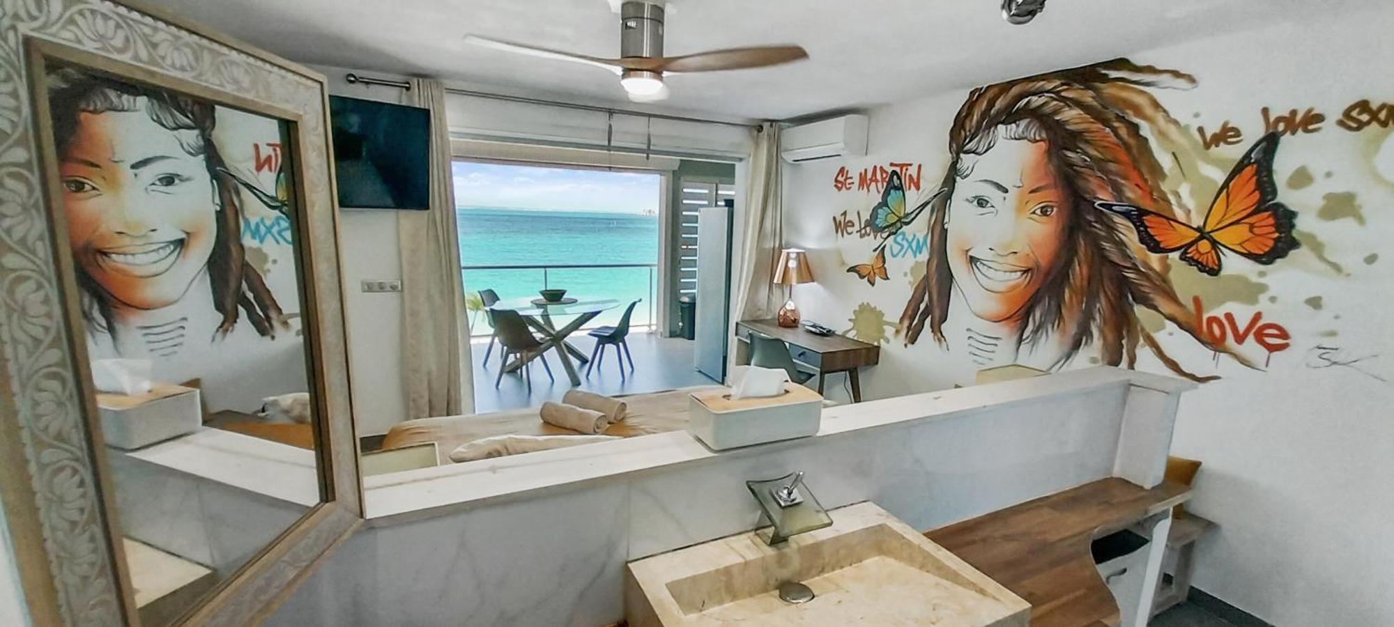 Official Page "Residence Bleu Marine" - Sea View Apartments & Studios - Saint-Martin French Side Grand Case Luaran gambar